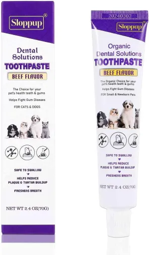 Toothpaste | Teeth Cleaning and Fresh Breath Dental Care for Sealyham Terrier and Other Terrier Dogs | Soothes Inflamed Gums | Safe for Puppies | Vet Formulated 1 Pack (2.4 OZ)