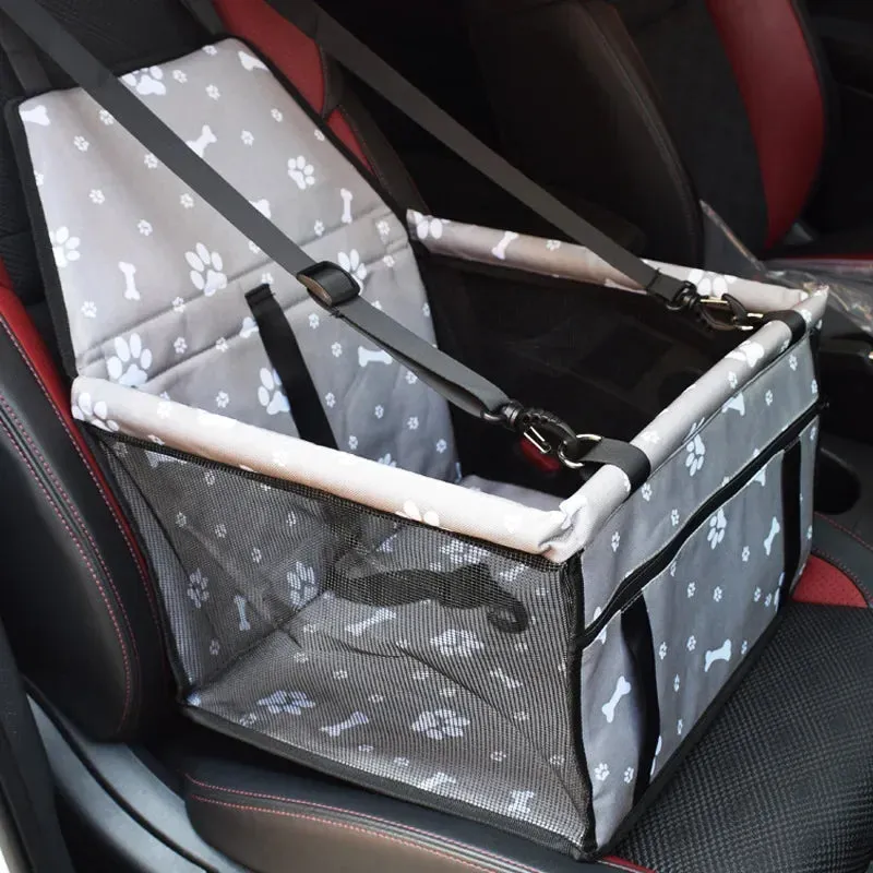 Waterproof Dog Car Seat Cover with Mesh Window