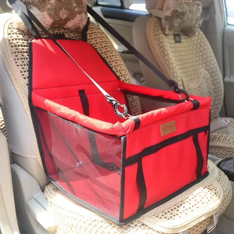 Waterproof Dog Car Seat Cover with Mesh Window