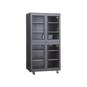 Wonderful AD-880D-D, 870 Litre Dry Cabinet 4 Sections with 8 Trays and Digital Hygrometer (x2)