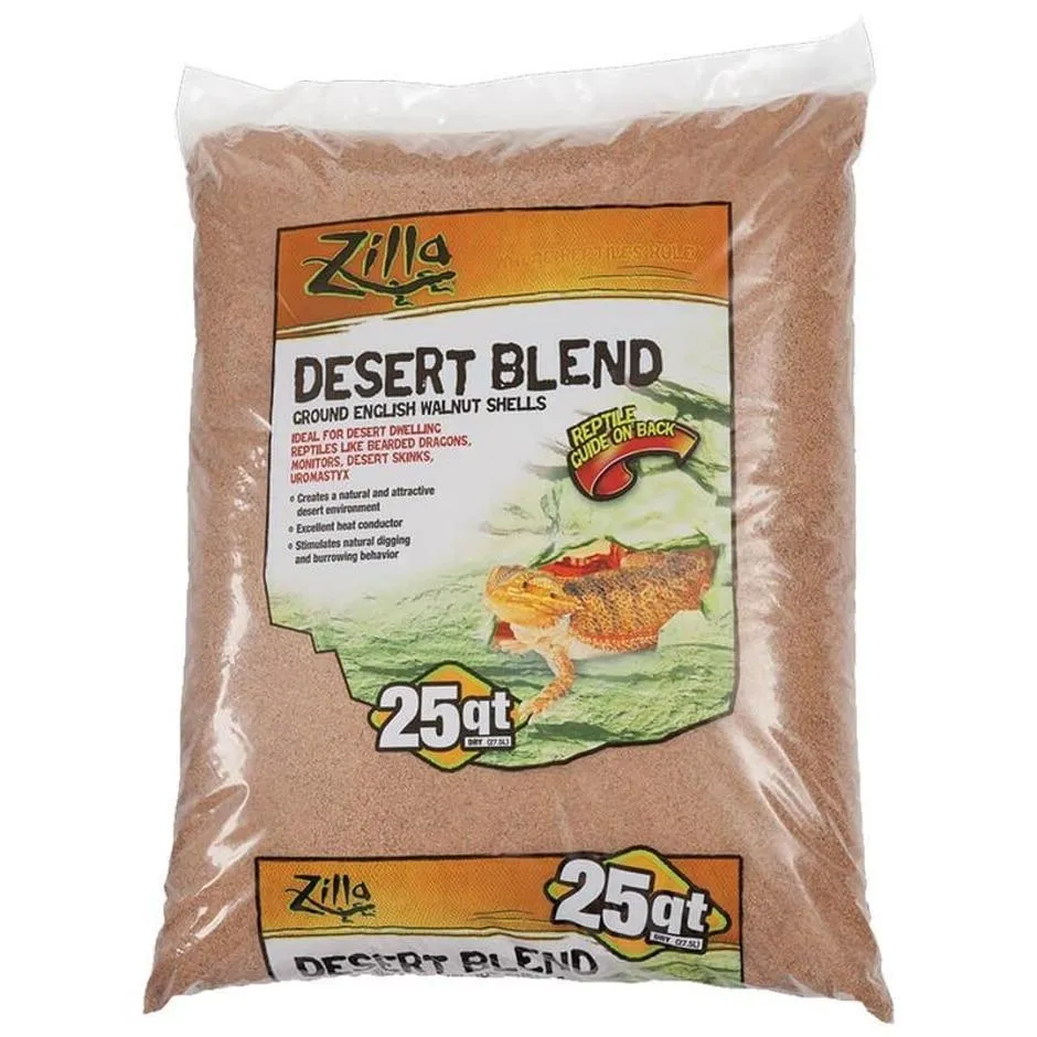 Zilla Desert Blend Ground English Walnut Shells Reptile Bedding