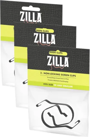 Zilla Reptile Terrarium Fresh Air Screen Non-Locking Clips, 6 Pack, Small