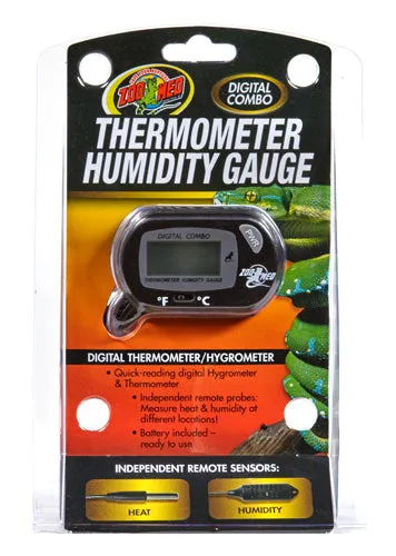 ZOO MED Digital Thermometer Humidity Gauge