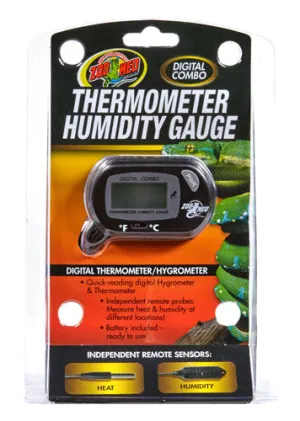 ZOO MED Digital Thermometer Humidity Gauge
